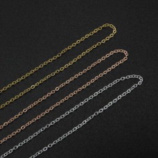 925 sterling silver O Chain Necklace DIY Supplies Findings 1-1.2MM Thick
